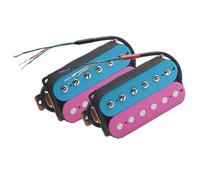 Piezas de guitarra con tornillo ajustable, bobina de plástico, Humbucker, guitarra eléctrica, color azul cielo y morado Pastilla De Guitarra Eléctrica Profesional