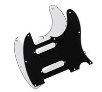 Piezas de Guitarra Eléctrica 2 uds. De golpeador de guitarra eléctrica de 8 agujeros blanco y negro para guitarra estilo for For TL Golpeador de Guitarra Eléctrica