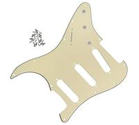 Piezas de Guitarra Eléctrica 5 Unids/pack Crema 3ply Guitarra Eléctrica Golpeador SSS Scratch Plate 11 Agujeros Y Tornillos Para Guitarra For For ST Golpeador de Guitarra Eléctrica