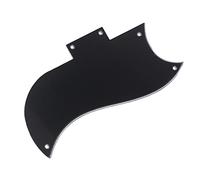 Piezas de Guitarra Eléctrica Golpeador de guitarra eléctrica, 3 capas, negro, 2 Humbucking, 5 agujeros para piezas de guitarra for For SG Golpeador de Guitarra Eléctrica