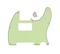 Piezas de Guitarra Eléctrica Golpeador de guitarra Humbucker de 8 agujeros, color verde menta, placa de rascado de 3 capas con tornillos para piezas de guitarra estilo for For TL, 1 Uds. Golpeador de