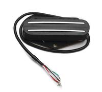 piezas de guitarra eléctrica Pastilla Humbucker Para Guitarra Eléctrica Pastilla De Puente Magnético De Doble Bobina Doble Riel Color Negro Y Plateado (Color : 9k)