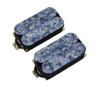 piezas de guitarra eléctrica Pastilla Instrumento Musical Accesorios De Guitarra Guitarra Eléctrica Doble Pastilla HUMBUCKER Rojo Azul Verde Beige (Color : 3)