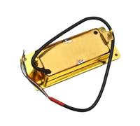 piezas de guitarra eléctrica Pastilla Mini Pastilla Humbucker De Guitarra Eléctrica De 6 Agujeros Para Guitarra LP Cuello Y Puente Negros/dorados/cromados Universales (Color : Gold 1Set)