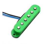 piezas de guitarra eléctrica Pastilla Pastilla De Bobina De Fibra Superior Escalonada De Bobina Única, Pastilla De Guitarra Eléctrica Cuello/medio/puente 50/50/52mm Para Guitarra FD Verde (Color : Br