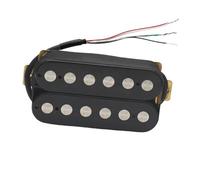 piezas de guitarra eléctrica Pastilla Pastilla Humbucker Para Guitarra Pieza De Poste Grande De 6,3mm Pastilla De Guitarra Eléctrica Con 4 Cables Conductores/división De Bobina Negro/blanco (Color :