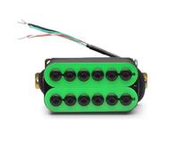 piezas de guitarra eléctrica Pastilla Pastillas De Guitarra Eléctrica De Doble Bobina De Metal Ajustable Humbucker Verde (Color : Neck)