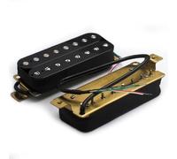 piezas de guitarra eléctrica Pastilla Pastillas Humbucker De Guitarra Eléctrica De 8 Cuerdas De Doble Bobina Pastilla De Cuello Y Puente Color Negro (Color : Without frame, Size : 1 Neck)
