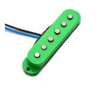 piezas de guitarra eléctrica Pastilla Set De Pastilla De Bobina De Fibra Superior Escalonada De Bobina Única, Pastilla De Guitarra Eléctrica 50/50/52mm Para Guitarra FD, Verde (Color : 52mm(Bridge))