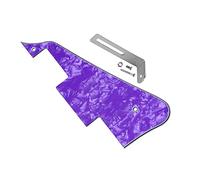 Piezas de Guitarra Eléctrica Placa para rascar golpeador de guitarra eléctrica con 2 orificios para tornillos y soporte de montaje para accesorios de guitarra For For LP Golpeador de Guitarra Eléctric