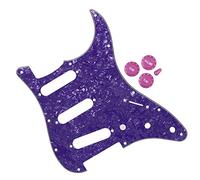 Piezas de guitarra Golpeador SSS de 11 orificios y perillas de volumen de tono Consejos de interruptor de 5 vías para guitarra de estilo moderno for For ST Reemplazo de Golpeador de Guitarra Eléctrica