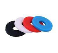 piezas de guitarra, pasadores de metal, 4 piezas bloque de correa de guitarra arandela de goma cola hebilla de clavo accesorios de guitarra (color: 4 piezas rojo, tamaño: 25 mm) (color: 4 piezas rojo,