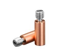 Piezas de impresora 3D, aleación de titanio, bimetálico, con rotura de calor, cobre rojo, garganta lisa, rosca M6, V6, bloque calentador, boquilla de 1,75 mm(BrassLong,5pcs)