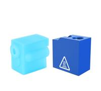 Piezas de impresora 3D Bloque calefactor v6 Hotend Volcano v2 Bloque calefactor Extrusor J-head Bloque calefactor de aluminio Calcetines de silicona(Blue Block B-Sock)