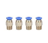 Piezas de impresora 3D PC4-01, conector rápido, accesorios neumáticos, conector 4x2, alimentación de PTFE for hotend e3dv6, filamento de 1,75 mm.(Blue 01 4pcs)
