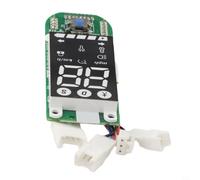 Piezas de instrumento de pantalla LED para scooter Mi 4 Go, reemplazo de placa de circuito del salpicadero, conjunto de pantalla de velocímetro digital con lectura clara de potencia y velocidad, negro