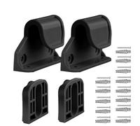 Piezas de la puerta del bebé: conjunto de hardware de montaje fuerte Kit de barrera retráctil | Soportes Factura de escalera segura de Latch de extensión confiable, componentes de accesorios de seguri