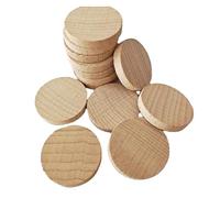 Piezas de madera sin terminar,Rebanadas,10MM-50MM Disco redondo Círculo Recortes Adornos for rebanadas DIY Manualidades Decoraciones(3CM 10PCS)