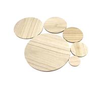 Piezas de madera sin terminar,Rebanadas,Tablero maciza 5cm 8cm 10cm 12cm 15cm 20cm Círculo for manualidades grueso Madera redonda Material modelo manual bricolaje(100x5mm 5pcs)