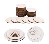 Piezas de madera sin terminar, rodajas, diámetro 1 a 30 cm, redondas, discos circulares for bricolaje, disco rebanada for decoración pintura navideña boda(300mm 1pcs)