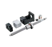 Piezas de máquina de husillo de bolas con tuerca Guía lineal HGR15 de 2 piezas + Juego husillo bolas 1 pieza SFU1204 + HGW15CC + HM10-57 L300-1000 mm(850mm)