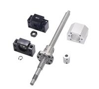 Piezas de máquina de husillo de bolas con tuerca Husillo De Bolas Laminado SFU1605 C7 Con Extremo Mecanizado + Tuerca + Soporte BK/BF12 + Acoplador(450mm)