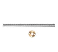 Piezas de máquina de husillo de bolas con tuerca Piezas De Impresora 3D 100-600 Mm, Tornillo Avance T8, Rosca Izquierda, Tuerca Trapezoidal 8(450mm)