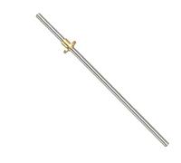 Piezas de máquina de husillo de bolas con tuerca Piezas de impresoras 3D, tornillo avance T8, rosca izquierda 100-600mm tornillos trapezoidales 8mm tuercas pieza(250mm)