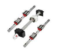 Piezas de máquina de husillo de bolas con tuerca Tornillo de bola SFU1610 + carro HGH20CA 4 piezas + riel guía cuadrado lineal 1250-2300 mm HGR20 + BKBF12 + acoplamiento + DSG16H(1500mm)