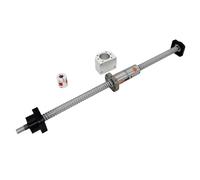 Piezas de máquina de husillo de bolas de movimient DFU2505 Tuerca de bolas doble 400 500 mm 600 700 750 800 900 1000 Husillo FK20 FF20(450mm)