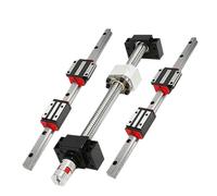 Piezas de máquina de husillo de bolas de movimient Guía lineal de 20 mm, 2 piezas HR20 1200-2000, carril + 4 deslizadores HGH20CA + tornillo bola enrollado SFU1610 C7(1400mm)