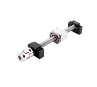 Piezas de máquina de husillo de bolas de movimient Tornillo de bola, tuerca doble DFU 1605, juego husillo bolas, longitud 150mm-1000mm, acopladora procesamiento final for servomotor paso a(700mm)