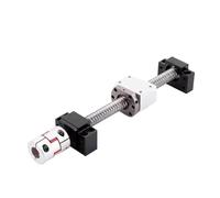 Piezas de máquina de husillo de bolas de movimient Tuerca Doble De Tornillo Bola DFU1605, Juego Husillo Bolas, Acopladora Procesamiento Final For Servomotor Paso A(450mm)