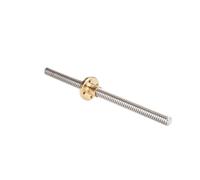 Piezas de máquina de tornillo de bolas de movimien 1 pieza T10*14 Tuerca de tornillo trapezoidal gran tamaño con plomo Longitud 100-1200 mm Piezas máquinas motor paso a(450mm)