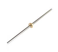 Piezas de máquina de tornillo de bolas de movimien 1 pieza T8 Tornillo de avance Trapezoidal Varilla mm Longitud 100 mm-1000 Con Tuercas Cobre(350mm)