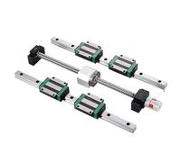 Piezas de máquina de tornillo de bolas de movimien 4 Uds. Guía lineal HGW20CC + 2 uds. HGH20 de cualquier longitud + 1 Juego de módulo de movimiento lineal de tornillo de bola de carga cuadrada de mon