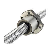 Piezas de máquina de tornillo de bolas de movimien C7 Husillo de bolas de paso grande SFE2525 Piezas mecanizadas en el extremo CNC Cojinete de bolas Modo de tuerca de cojinete de bolas(350mm)