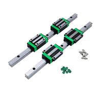 Piezas de máquina de tornillo de bolas de movimien Conjunto de husillo de bolas SFU3210 HM25-110 + 4 piezas de corredera lineal HGH30CA + conjunto de guía lineal HGR30 L300-1000 mm(600mm)