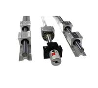 Piezas de máquina de tornillo de bolas de movimien Husillo De Bolas Lineal SFU1605 + Riel Guía SBR16 + SBR16UU + Acoplamiento 8 * 10 + Carcasa Tuerca + BKBF12(650mm)