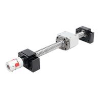 Piezas de máquina de tornillo de bolas de movimien Juego de tuercas y tornillos SFU4005 Tornillo bola + Tuerca + Soporte tuerca + Asiento soporte BK/BF + fijación + Acoplamiento CNC(500mm)