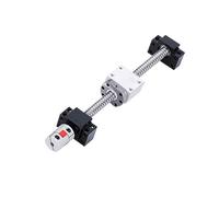 Piezas de máquina de tornillo de bolas de movimien SFU1604 Tornillo de bola Longitud 150-550 mm Soporte tuerca tornillo BK12BF12 Asiento soporte y juego acoplamiento(200mm)