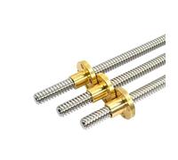 Piezas de máquina de tornillo de bolas de movimien Tornillo De Avance T16 100 A 700mm Paso, 4mm Trapezoidal Con Tuerca(150mm)