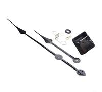 Piezas de mecanismo de movimiento de reloj de pared, piezas de mecanismo de reloj de pared, kit de repuesto de reparación de reloj con manecillas de hora, minuto y segundo (color negro 2)