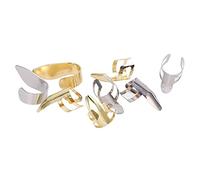 Piezas de Metal Ajustables para Guitarra, Banjo, Ukelele, Púas para los Dedos, Accesorios para Instrumentos Musicales, Color Dorado y Plateado