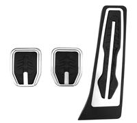 piezas de moldura Reposapiés De Freno Y Acelerador De Acero Inoxidable AT MT Para Serie 1 F40 (2019, 2020, 2021 Y 2022)(3 pcs)