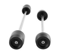 Piezas De Motocicleta, Deslizadores Eje Horquilla Rueda Delantera Y Trasera, Protectores contra Choques para Ducati para Monster 696 795 797 821 Alfombra anticaída(Negro)