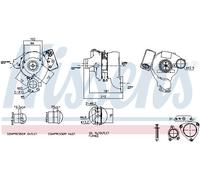 NISSENS Bomba aceleración, carburador para MERCEDES-BENZ: Classe E, Vito, Classe C, Viano, Classe CLK, Classe ML, Classe CLS, Classe R (Ref: 93115)