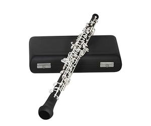 Piezas de oboe Clave C Key OBOE Estilo Semi-automático Llaves Plateadas De Plata Instrumento De Viento De Madera Con Guantes De Reed Oboe