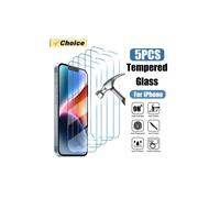 piezas de película de vidrio transparente compatible con iPhone 15 16 Pro Max, 11 12 13 14 15 16 Pro X XR XS Max, protector de pantalla de vidrio