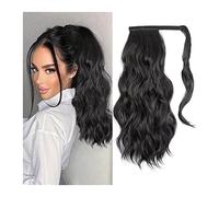 Piezas de Pelo de Moño Para mujer 20 "Sintético Largo Ondulado Cola de Caballo Alargamiento Envoltura Alrededor de la Peluca de Cola de Caballo Moño for Mujeres Pelucas Suaves Sintéticas Esponjosas Pi